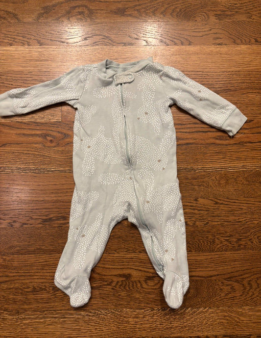 Seller #195 - *REDUCED* Carter’s Bunny Print Sleep N’ Play One Piece Outfit - Size 6 Months