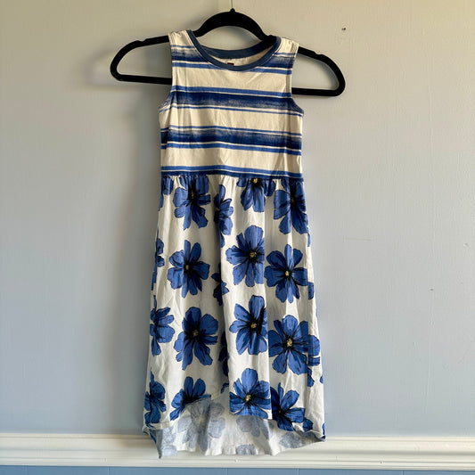 #26 Tea Blue and White Floral maxi  Dress size 6