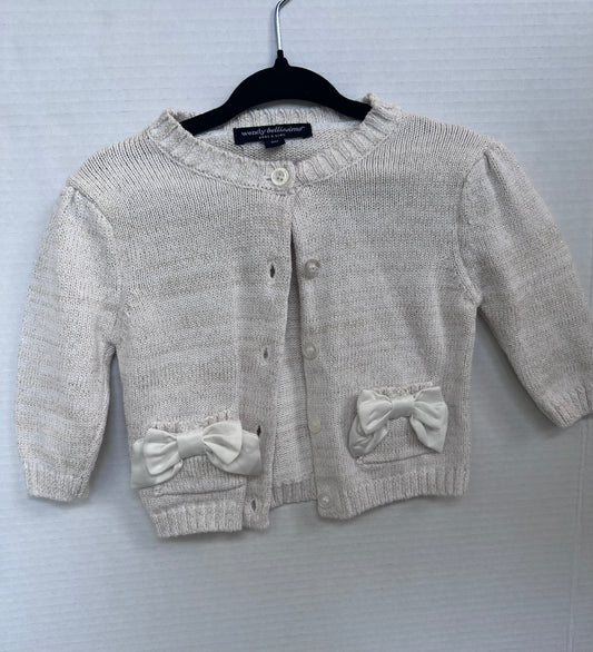 #146 Wendy Bellissimo Neutral Cardigan Girls 6M