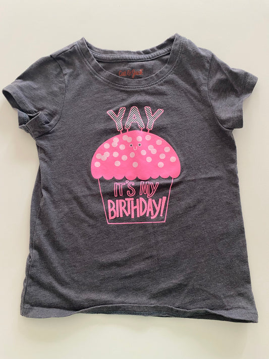 #117, Cat & Jack Birthday T-shirt, Size 4