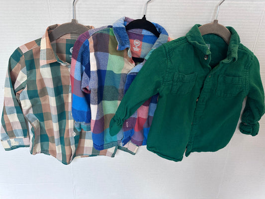#146 Wonder Nation & Falls Creek Kids Button-ups Boys 18M
