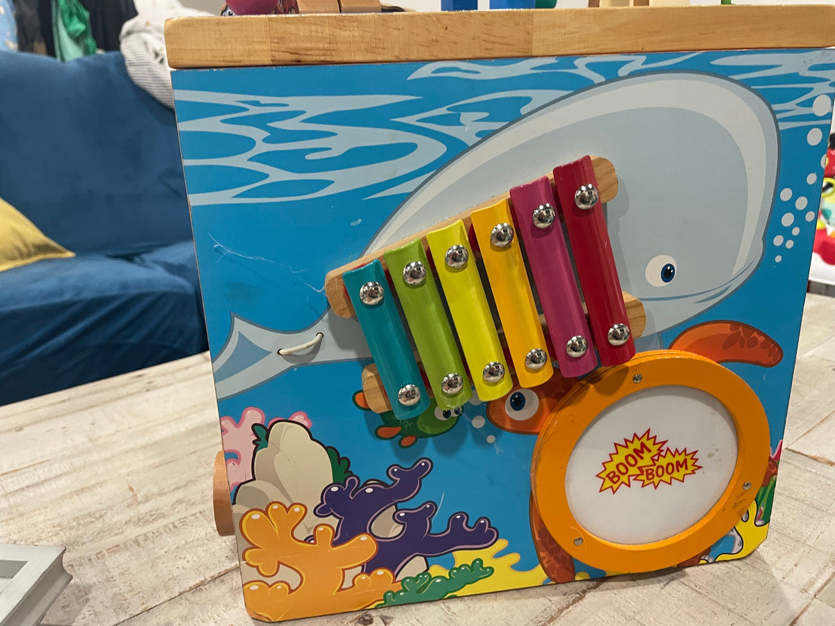 #83 World Limited Wooden Activity Cube