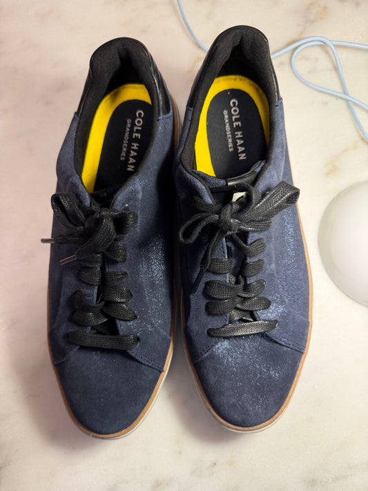 Seller #65 size 8.5 women’s Cole hasn blue sparkly shoe