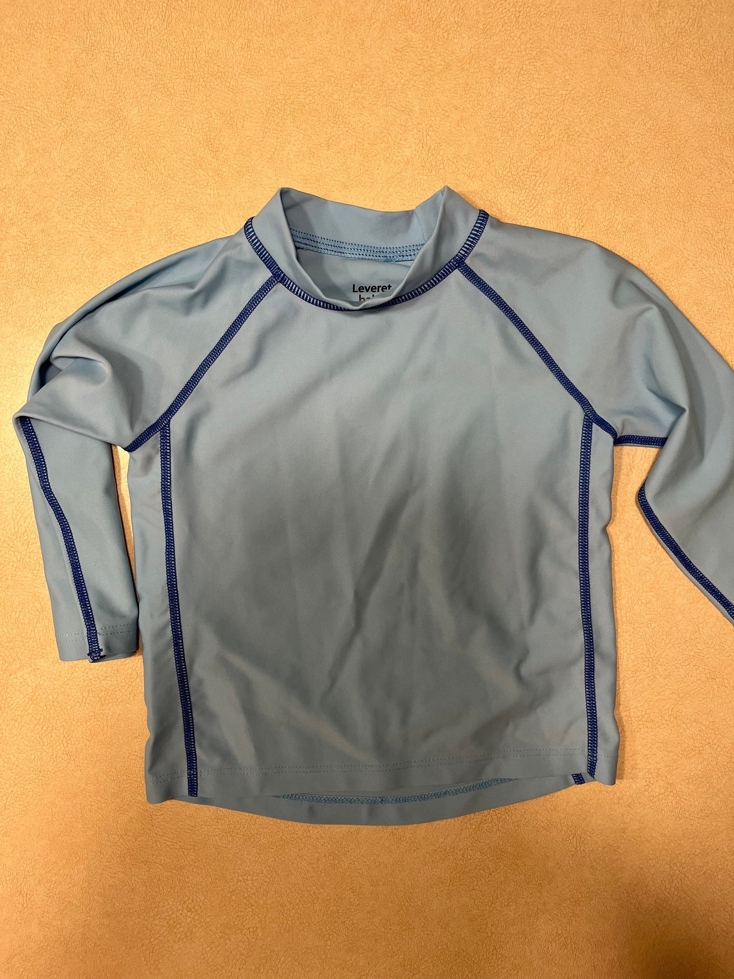 #143 Leveret Baby Blue Rash Guard 12-18m - REDUCED