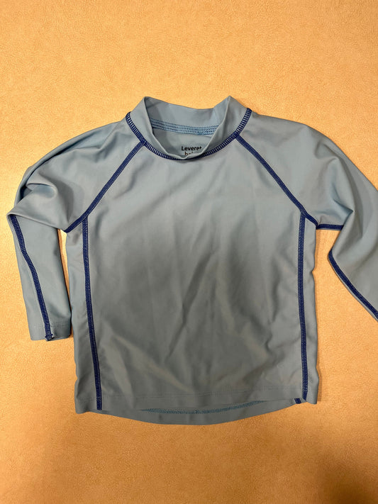#143 Leveret Baby Blue Rash Guard 12-18m - REDUCED