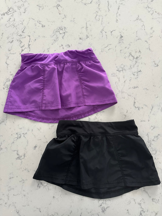 Seller 42, Champion Athletic Skorts, black/purple, Girls Size XS