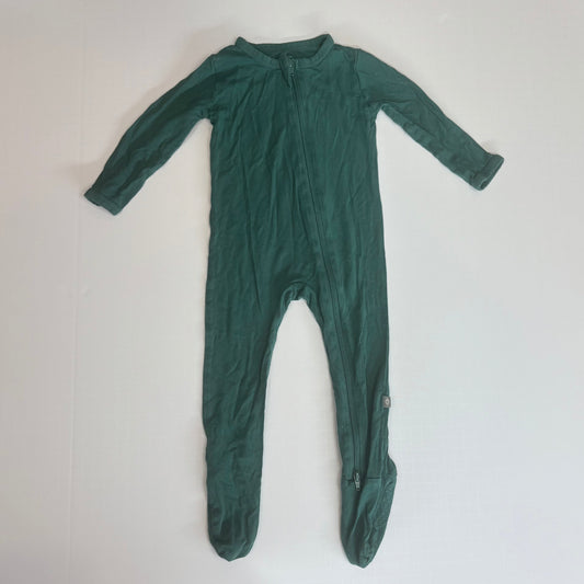 Seller 189 Baby 6-12m Kyte Baby Emerald Green Zippered Footie Pajamas EUC
