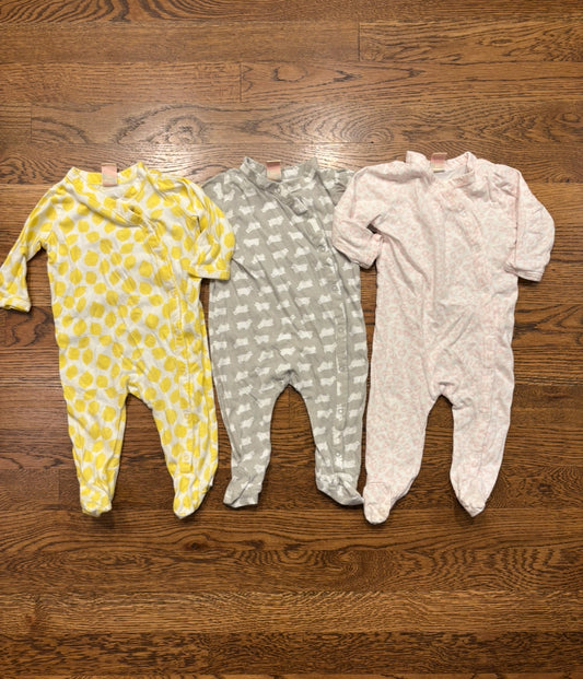 Seller #195 - *REDUCED* Harper Canyon Bundle of 3 Girls Sleep N’ Play Outfits - Size 3 Months
