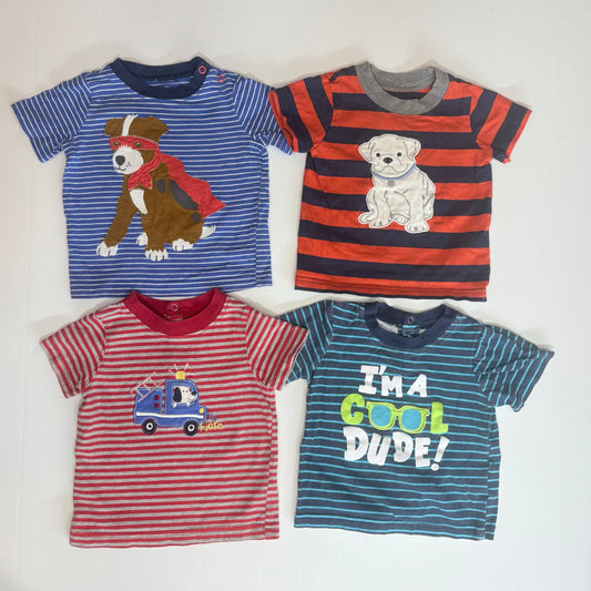 Seller 189 Boys 12m Carter's/Spotted Zebra Applicque Tee Bundle (4) GUC
