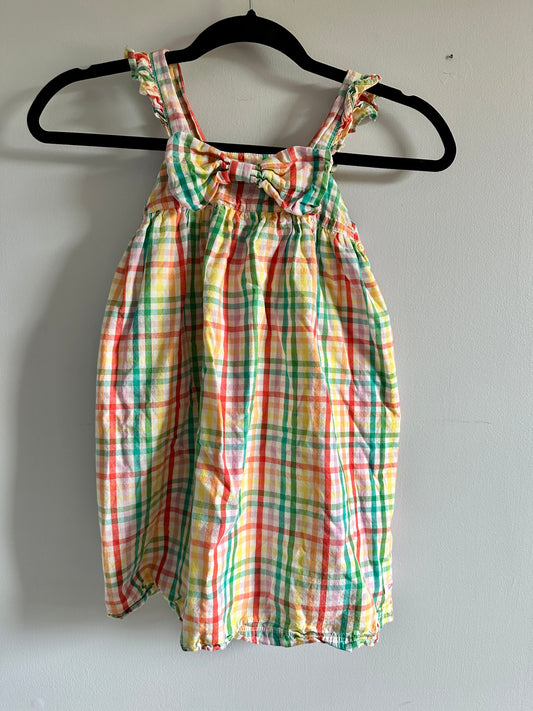 #26 reduced Ruffle Butts Plaid Sun dress 5T