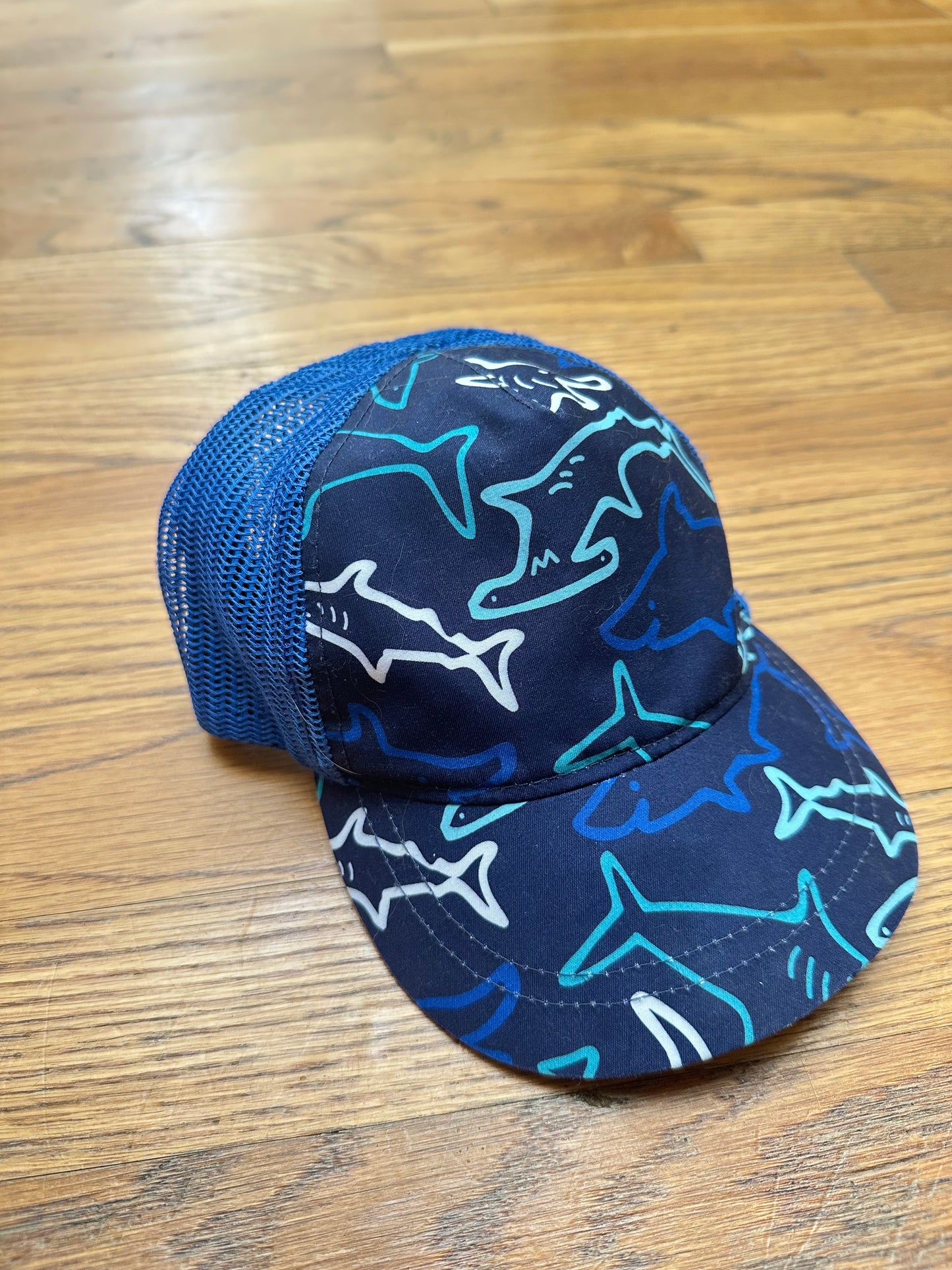 #65 Cat & Jack Small Blue Shark Hat