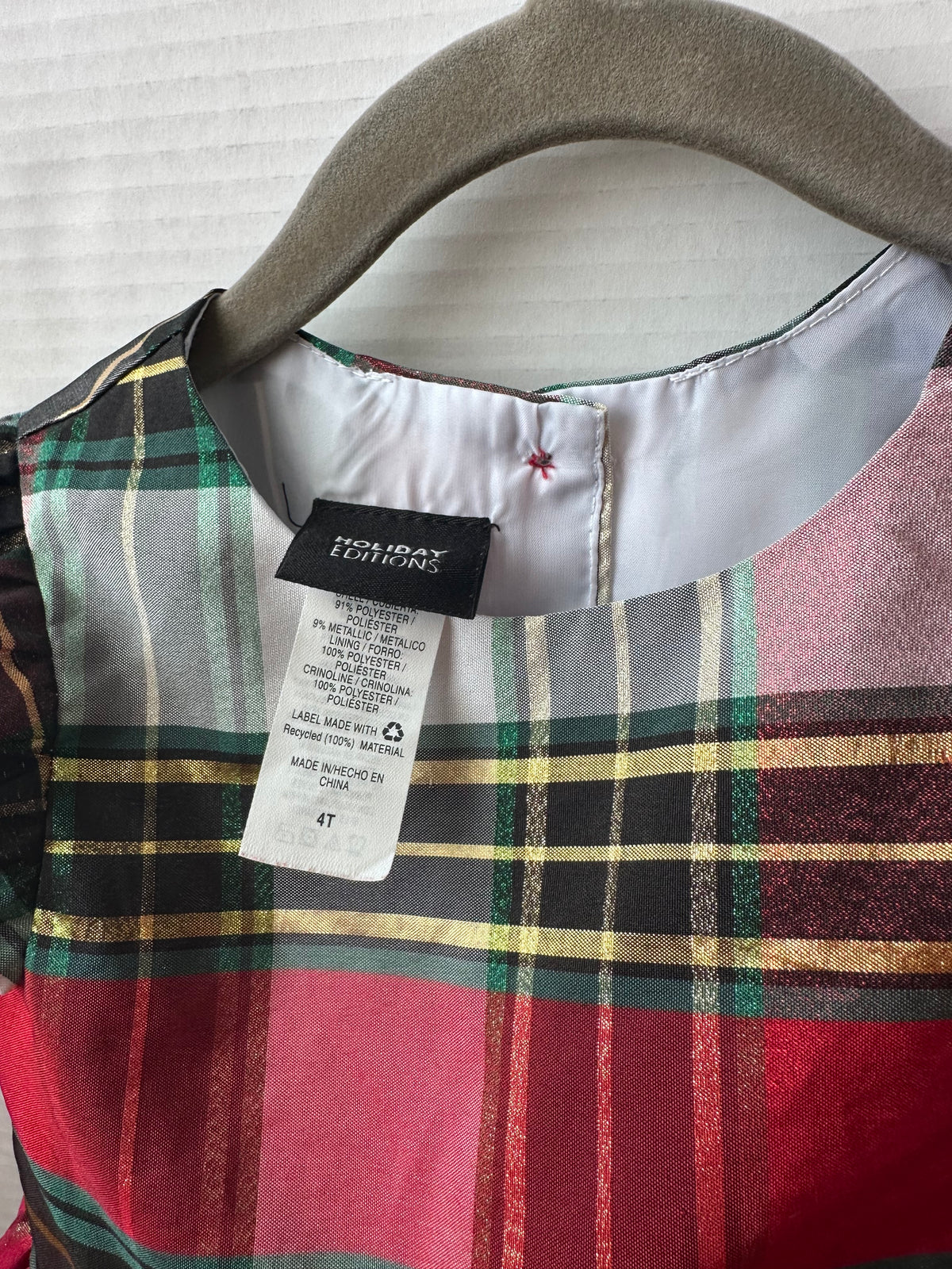 #146 Holiday Editions Holiday Dress Girls 4T