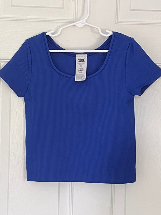 #125 Girls Athleta Girl Ribbed Top Size 12