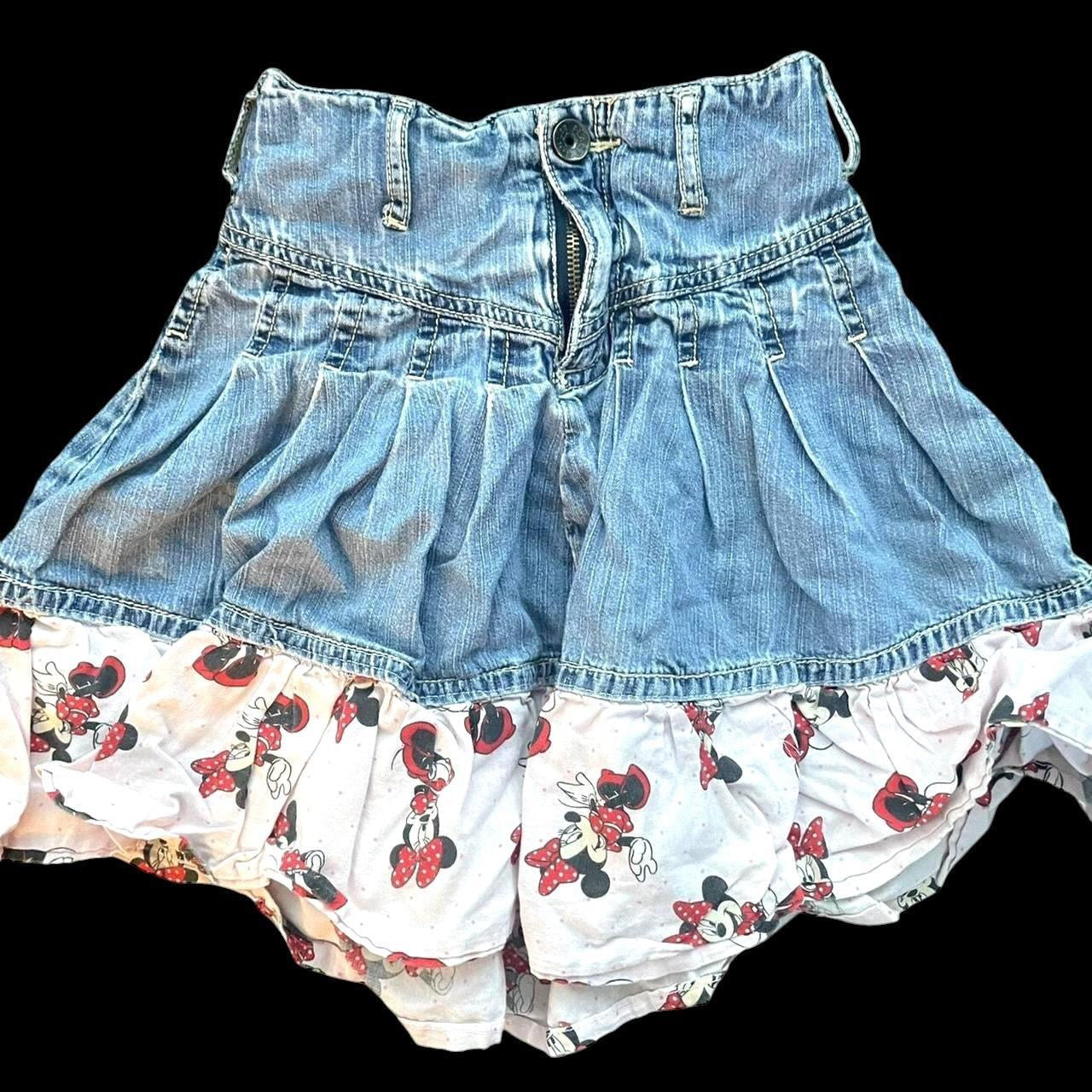 #1 Disney Minnie Mouse denim skirt 4T REDUCED