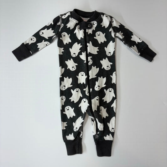 Seller 189 3-6m Hanna Andersson Spooky Smiles Halloween Zip Sleeper GUC