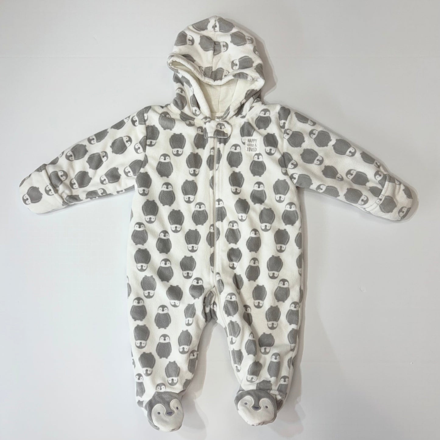 Seller 189 Gender Neutral 6m Carter's Penguin Thick Fleece Bunting EUC