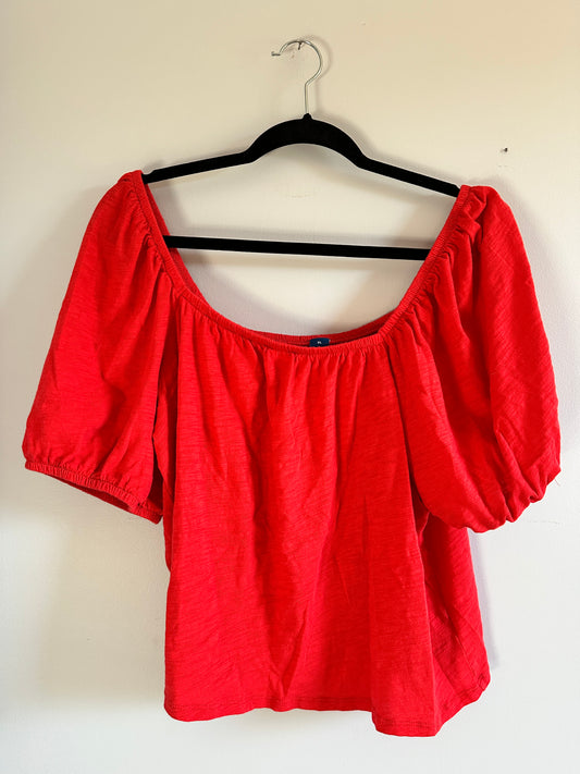 #26 Old Navy Red top Women's XL