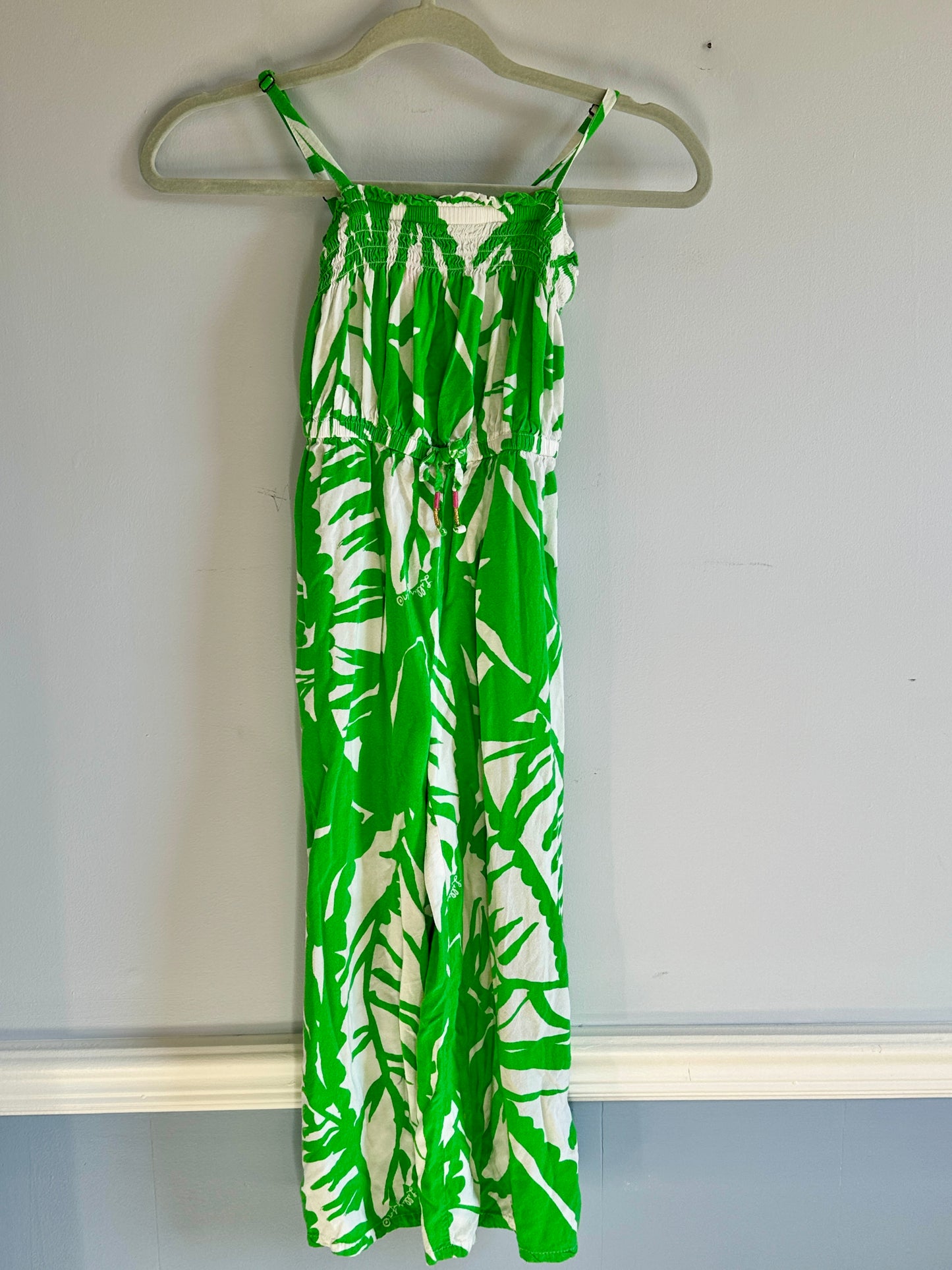 #26 Lilly Pulitzer Green/White Romper size 6x