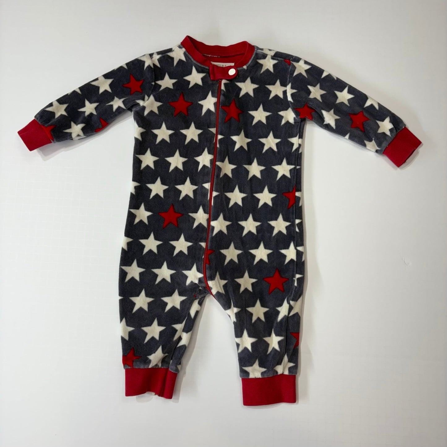 Seller 189 Gender Neutral 6-12m Hatley Velour Star Pajamas EUC