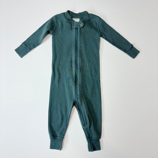 Seller 189 Gender Neutral 6-12m (70cm) Hanna Andersson Zip Sleeper - Emerald Green GUC