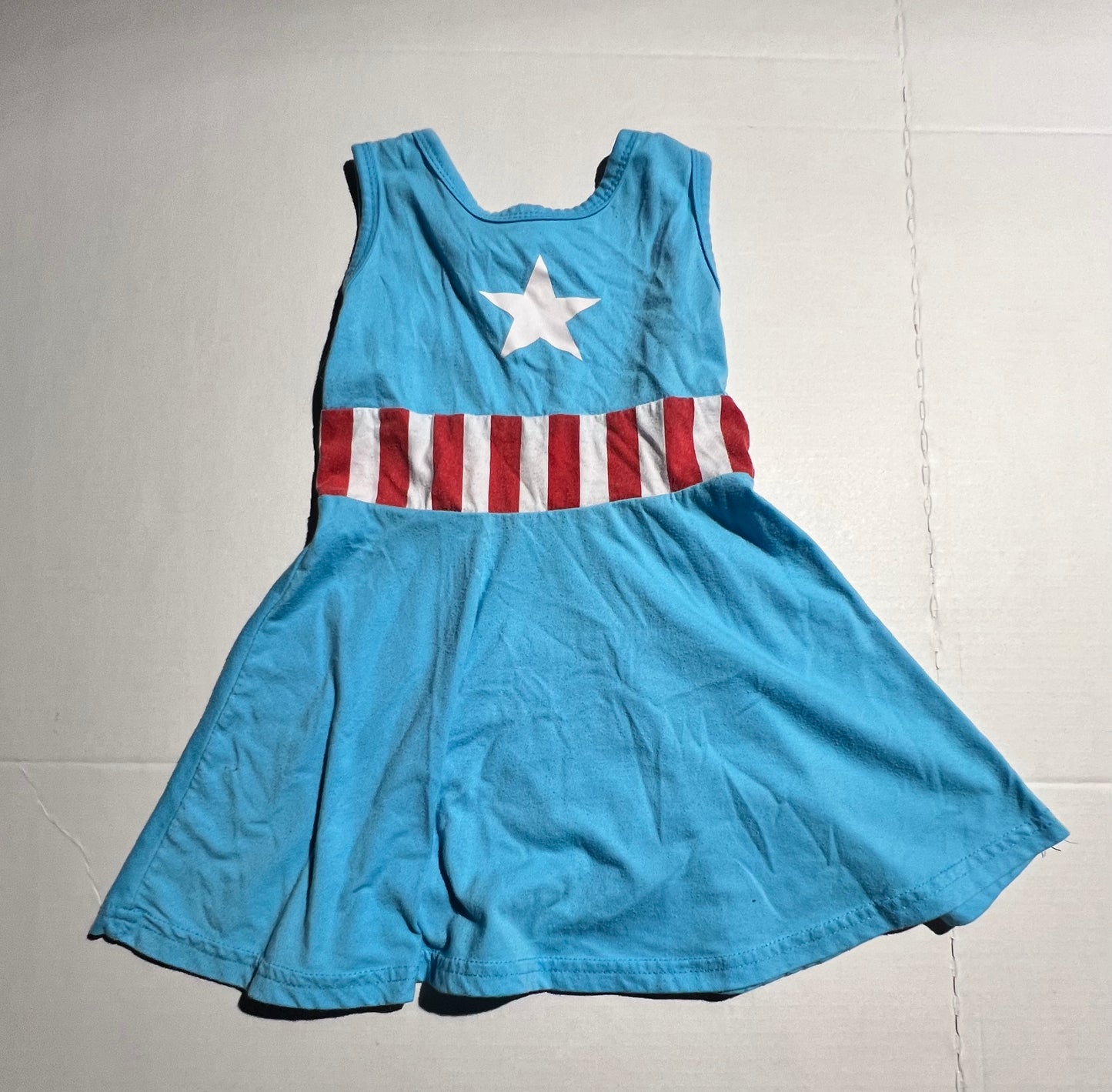 #100 Girls 3T Captain America Dress