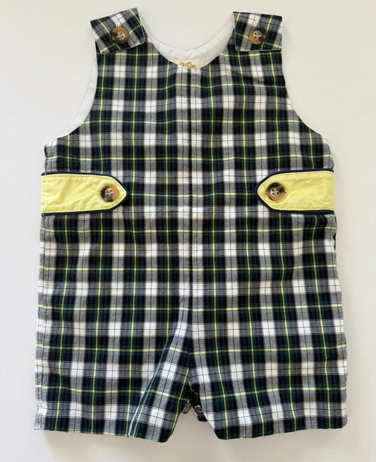 REDUCED #92 Boys the Beaufort bonnet company 18-24 month shortall summer outfit