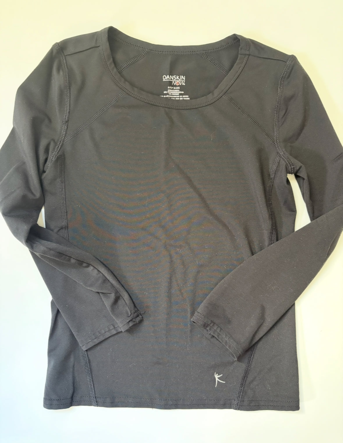 #40 Danskin Black Athletic Shirt Girls 6