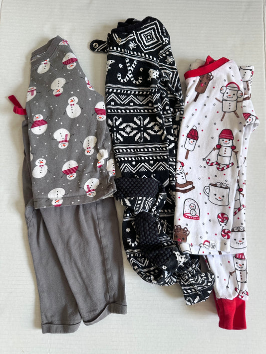 #146 Old Navy PJ Place Winter Pajama Set Boys 12-18M & 18M