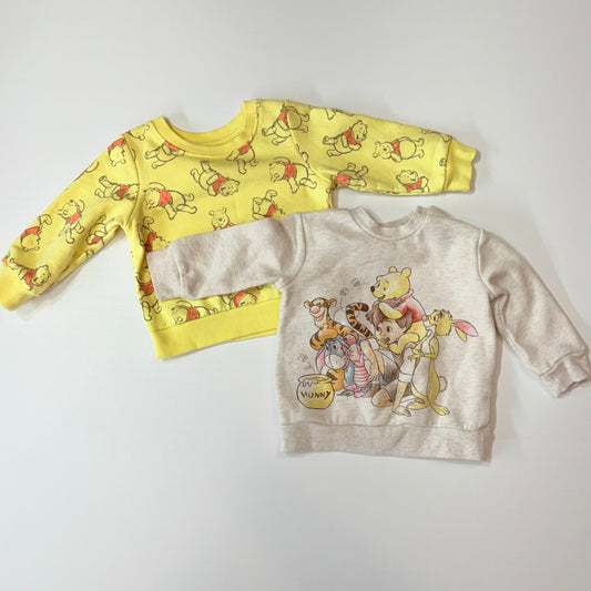 Seller 189 Gender Neutral 12m Disney Winnie the Pooh Sweatshirt Bundle (2) EUC