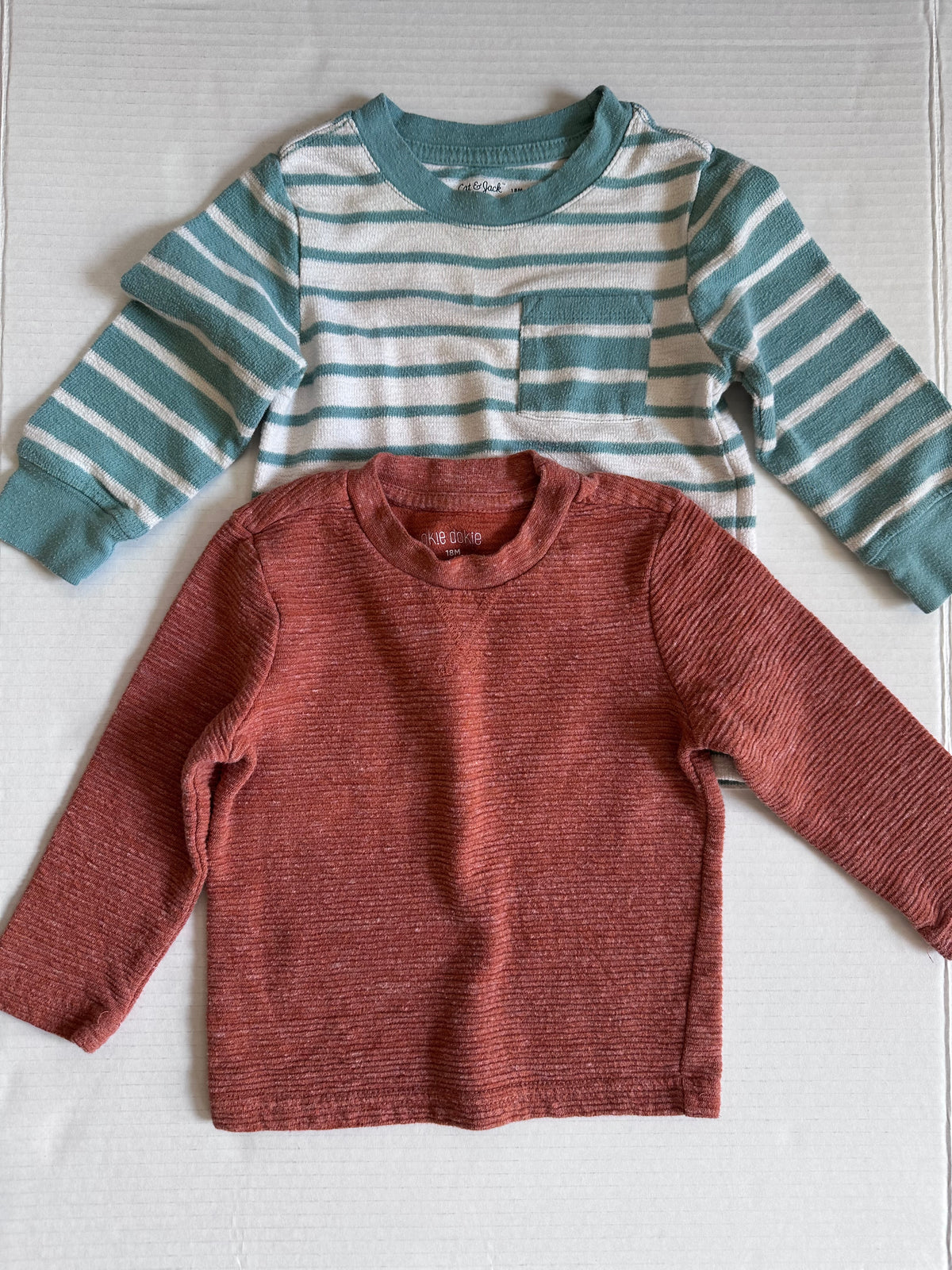 #146 Cat & Jack + Okie Dokie L/S Cotton Shirts Boys 18M