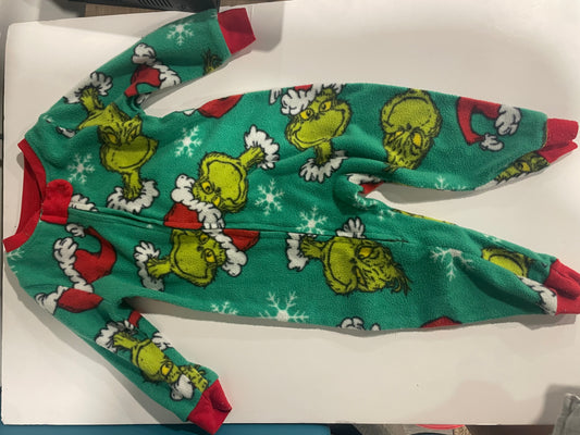 #83 18 Month Fleece Grinch Pjs