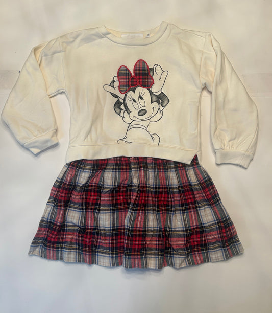 #11-Girls-4T-Gap-Mickey Mouse Plaid Sweatshirt Dress (2 of 2)