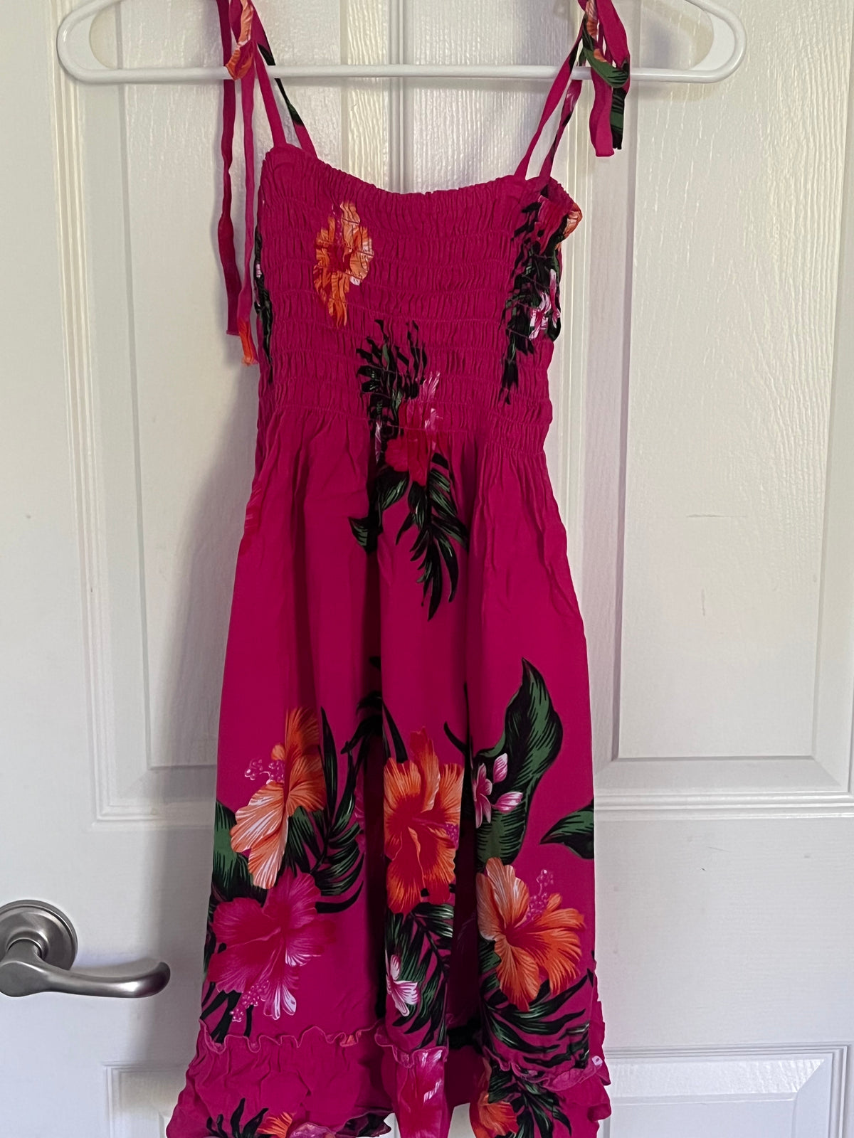 #125 Girls Size 8 Hawaiian Luau Dress Costume