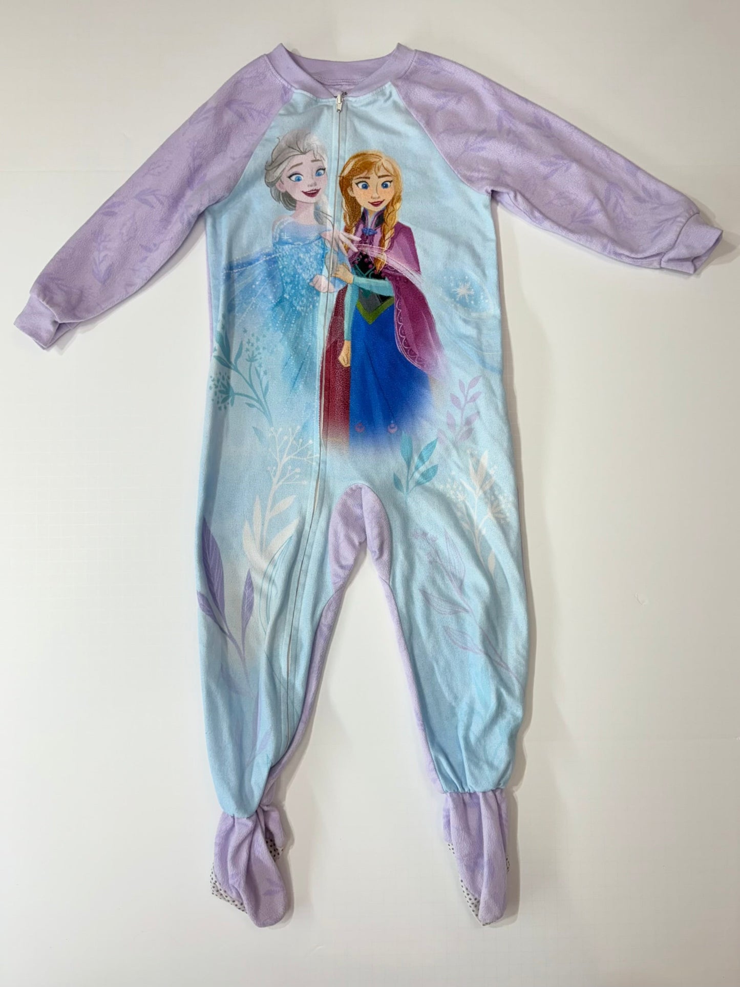 Seller 189 Girls 4T Disney Frozen Fleece Footed Pajamas