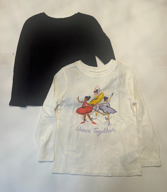 #11-Girls-4T-Old Navy-Set of 2 Long Sleeve Shirts