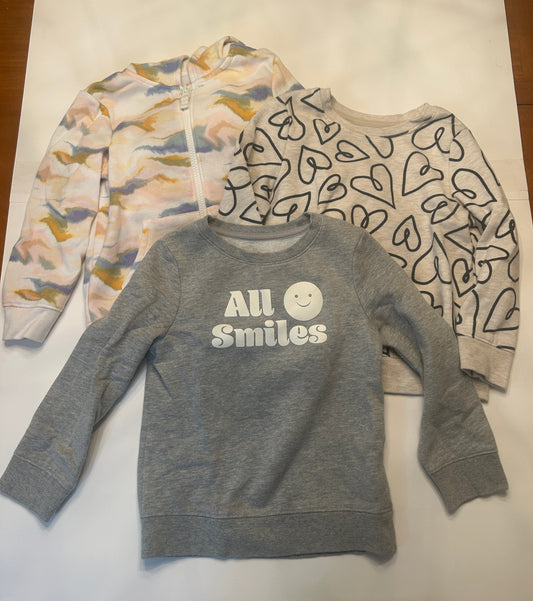 #11-Girls-4T-Cat and Jack-Set of 3 Sweatshirts (2 of 2)