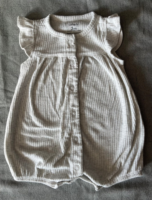Seller #14 Carter’s cream romper girls size 3 months