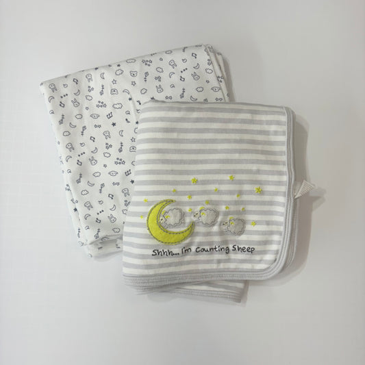 Seller 189 Baby Carter's/OshKosh Receiving Blankets Bundle (2)