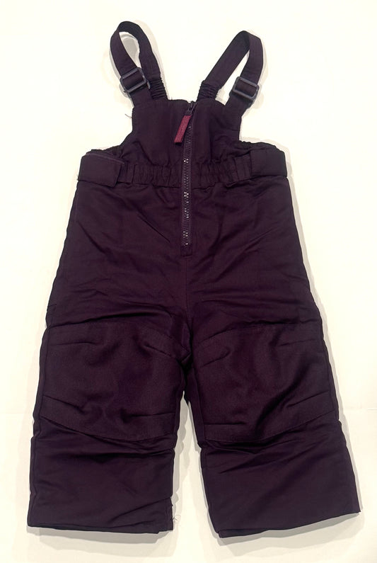 #187 Girl’s 12m Purple Cherokee Snow Bib