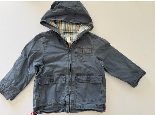 REDUCED # 92 Boys 2/3 t Janie and jack navy blue zip up spring lightweight jacket