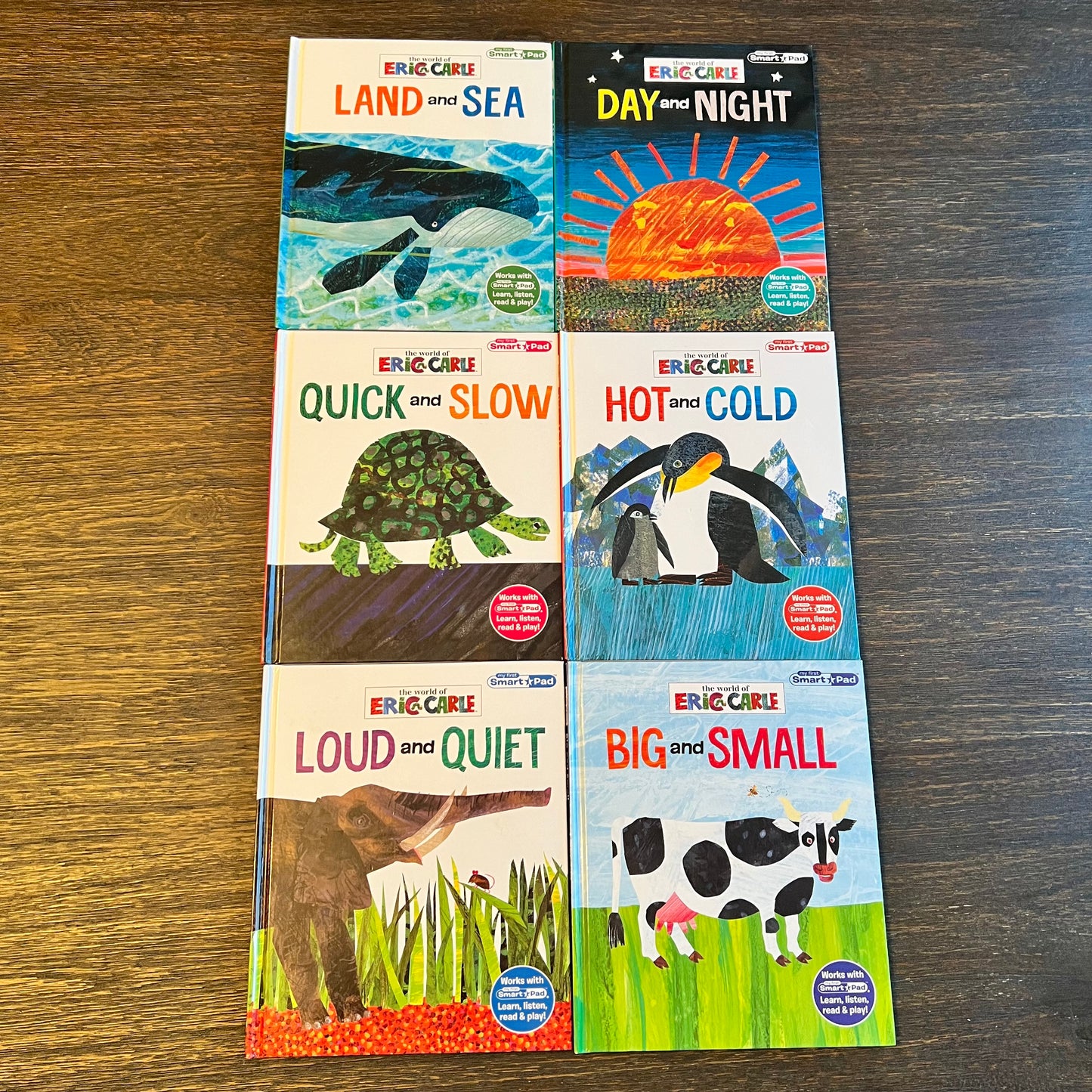 #5 Set of 6 Eric Carle Smart Pad Books (see pictures and description)