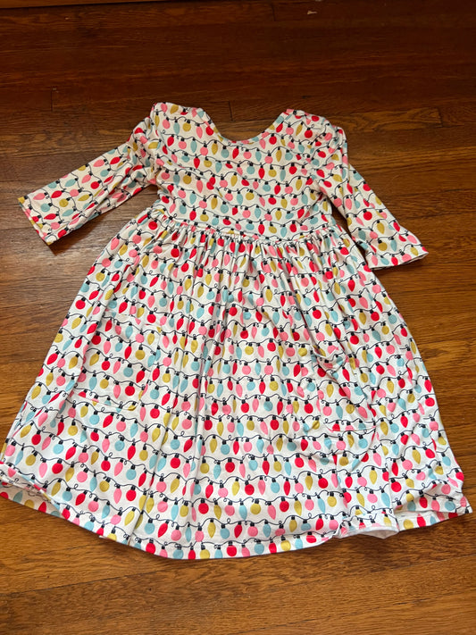 Mila and Rose Size 5/6 Holiday Lights Dress PPU 45212