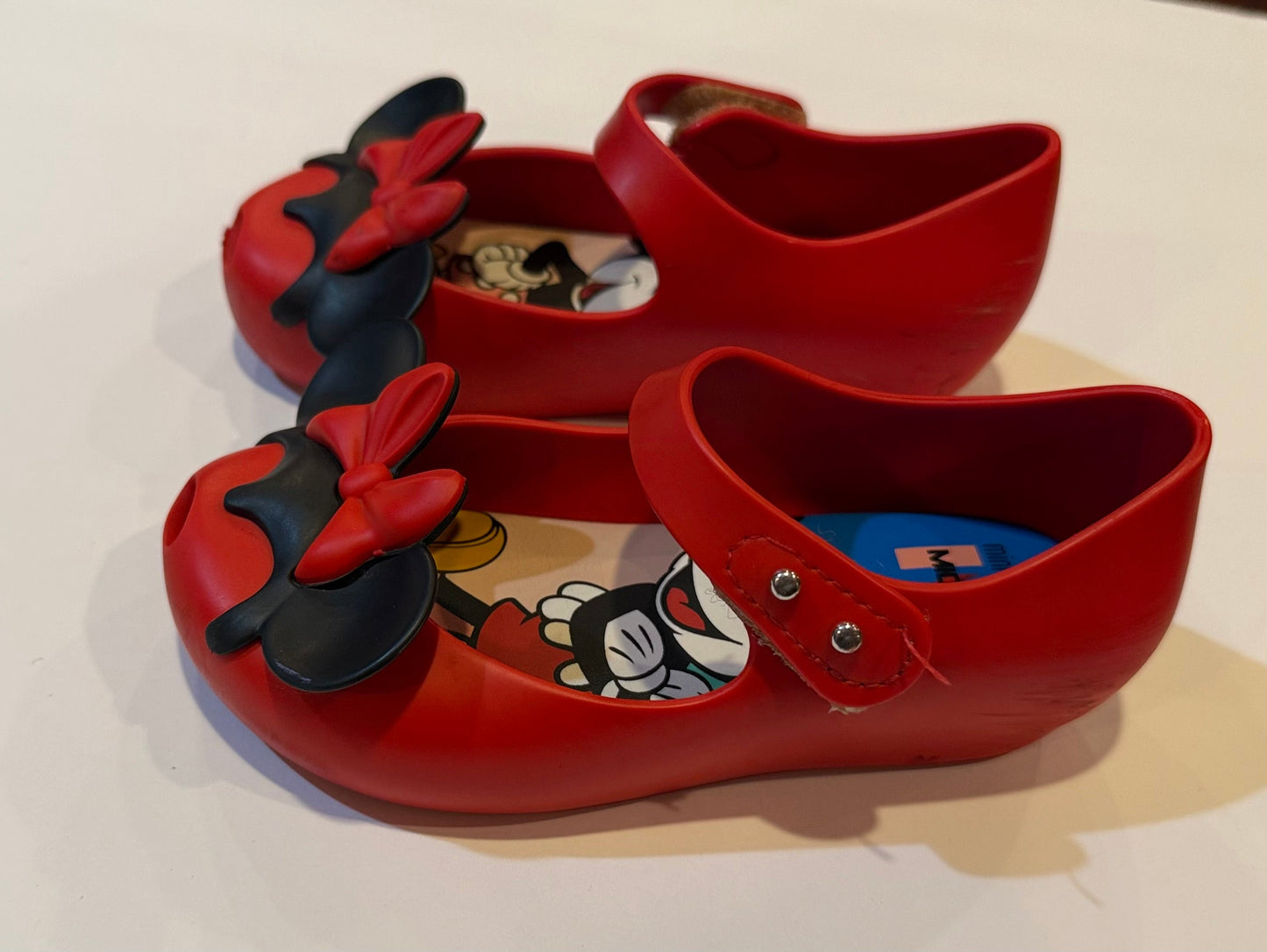 #180 Girls Shoe 9 Mini Melissa Shoe with Minnie Mouse Ears