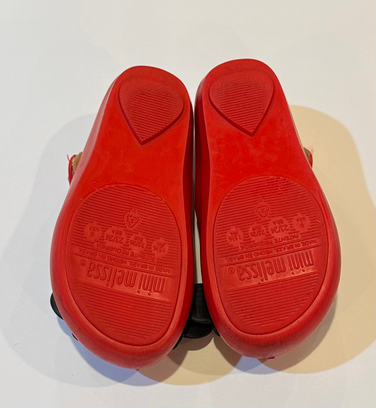 #180 Girls Shoe 9 Mini Melissa Shoe with Minnie Mouse Ears