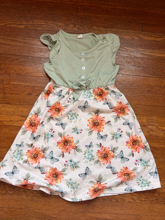 Boutique Size 5/6 Sunflower Dress PPU 45212