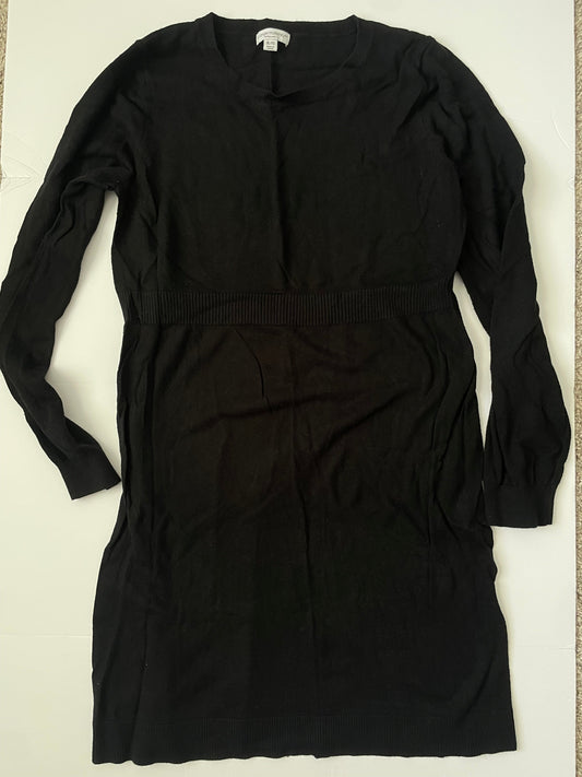 #3 Liz Lange black maternity sweater dress womens size XL