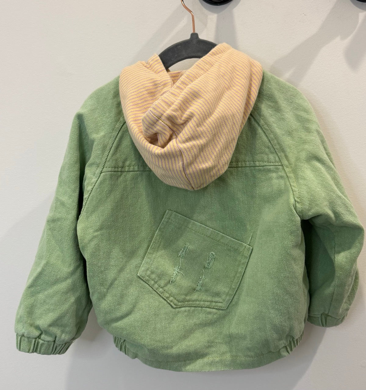 #82 Chang Ging Green Fleeced-Lined Jacket Girls Size 2T
