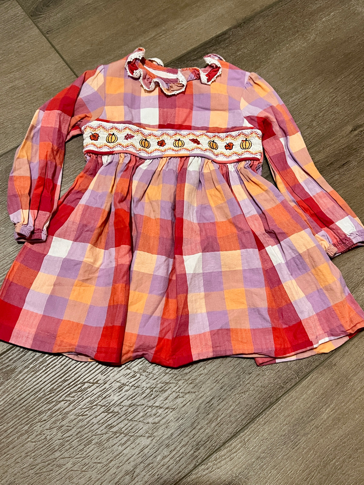 #90 girls fall dress, 18 mos