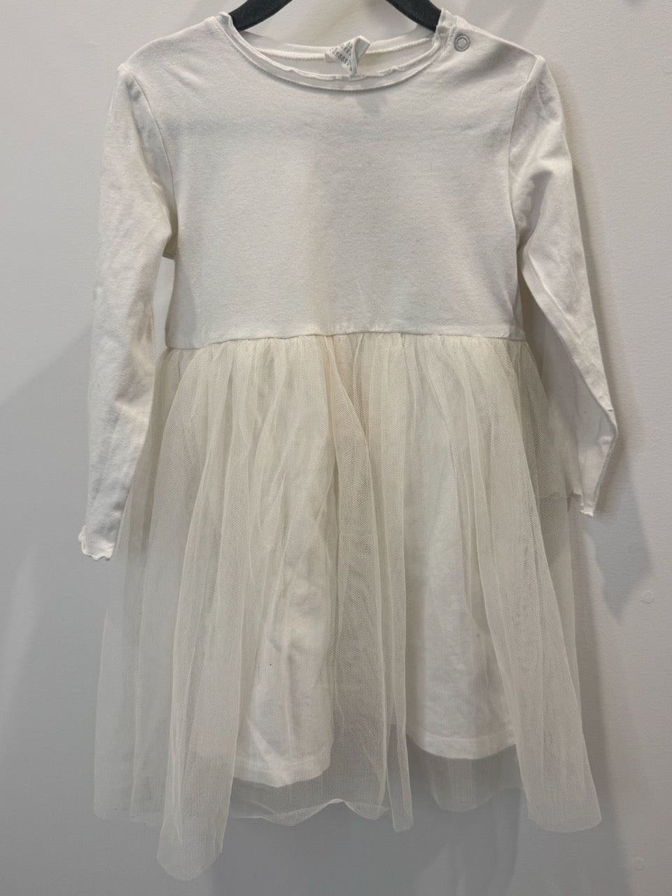 #82 H&M White Tulle Dress Girls Size 2T