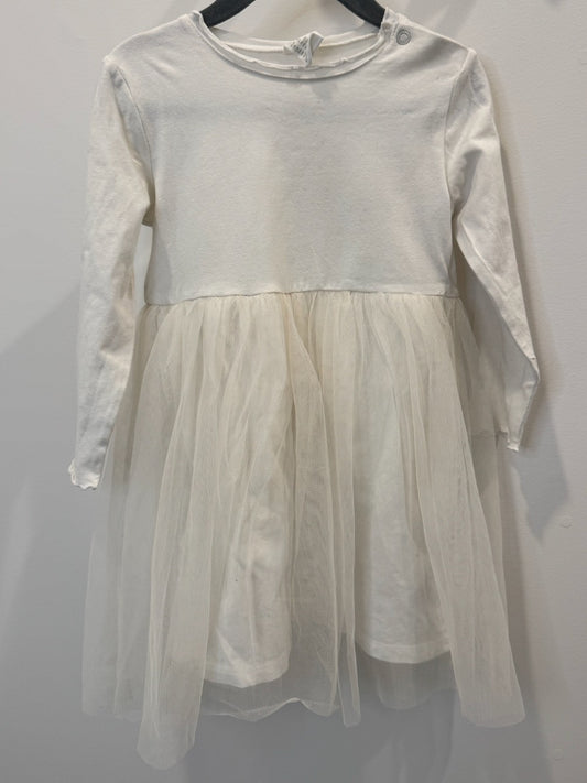 #82 H&M White Tulle Dress Girls Size 2T
